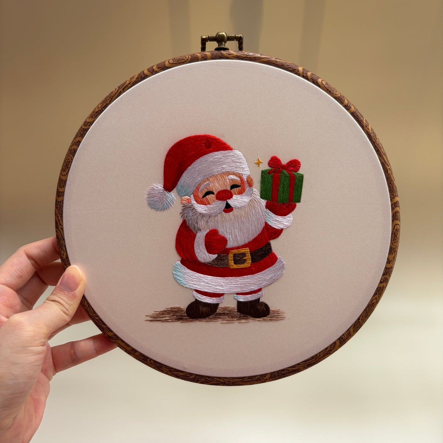 Christmas embroidery artwork for home decor