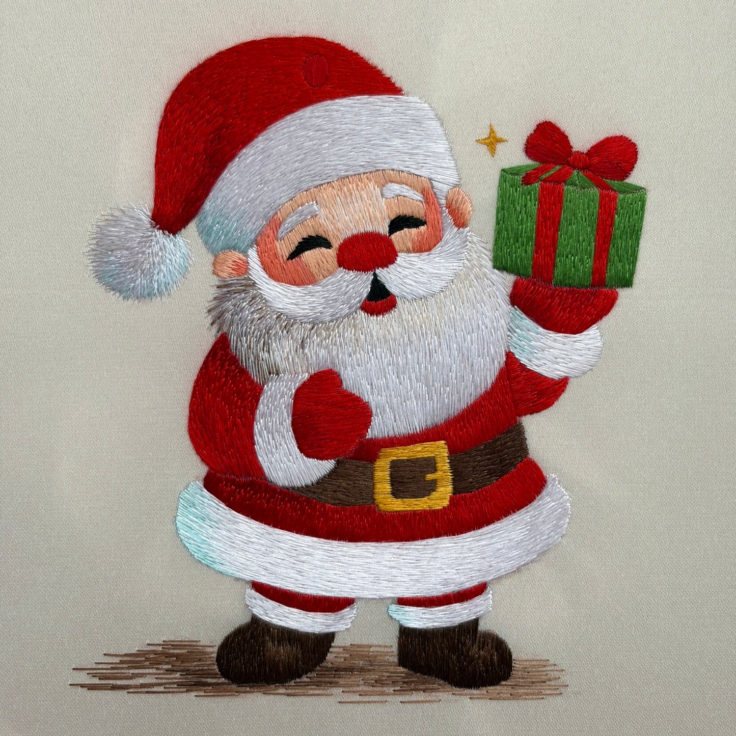 Traditional Chinese silk embroidery Christmas art
