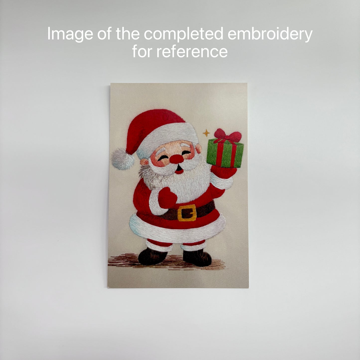 DIY Christmas Santa Embroidery Kit – Silk Embroidery Craft Kit
